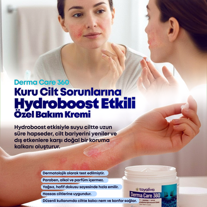 Derma Care 360 - Sedef, Egzema ve Cilt Problemlerine Özel Bakım Kremi 120Ml