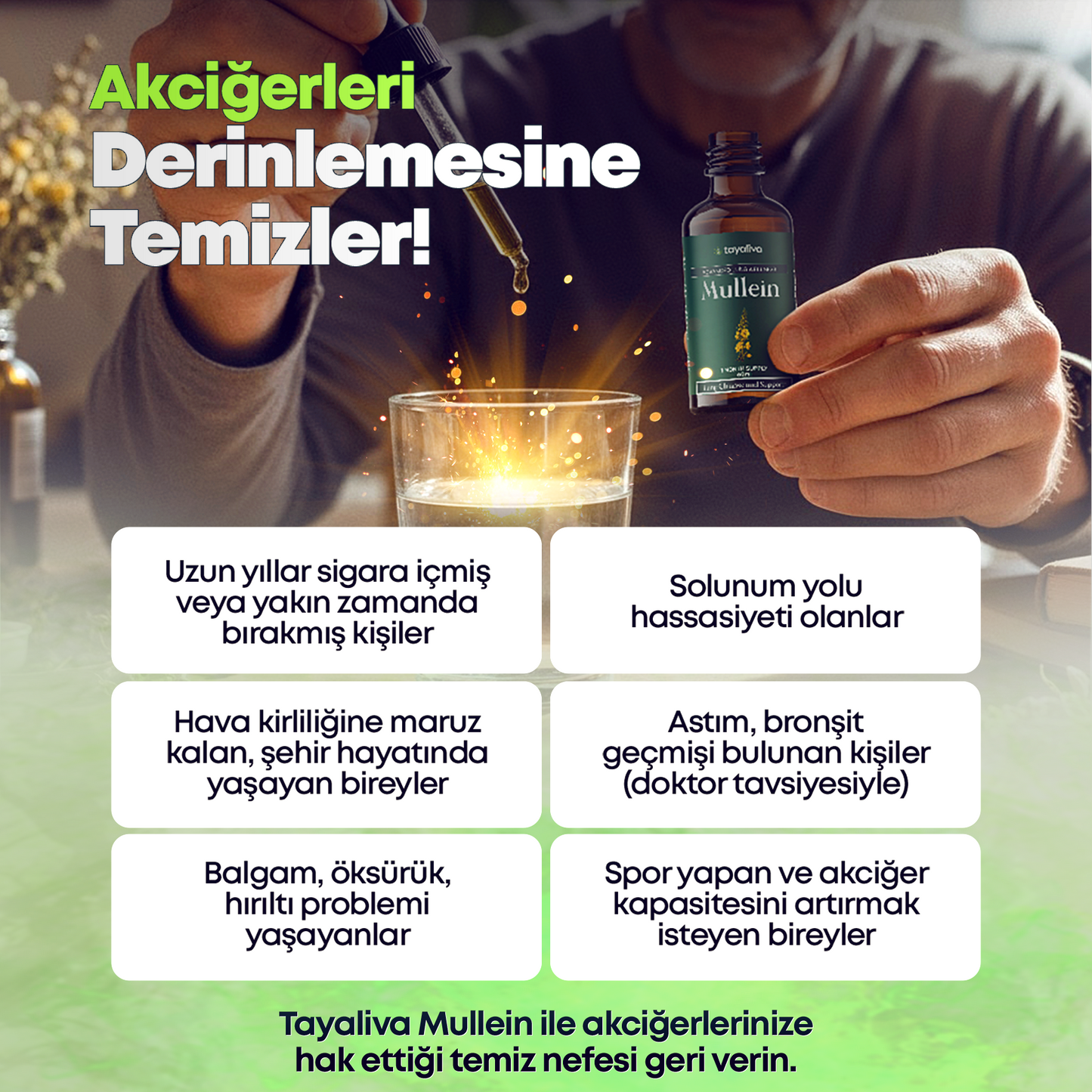 Mullein – Bitkisel Akciğer Temizleyici Damla